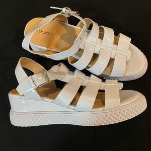 Light purple gladiator style sandals